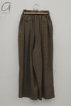 AVIVA JIFEI XUE 24 Autumn and Winter Gold Wool Plaid Pants AJX-FW24-HP-GWG-JIN Gold